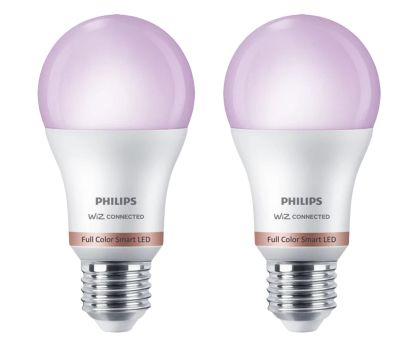 Inteligentne oświetlenie PHILIPS Smart Inteligentna Kolorowa Żarówka LED A60 E27 RGB x2 929002383641